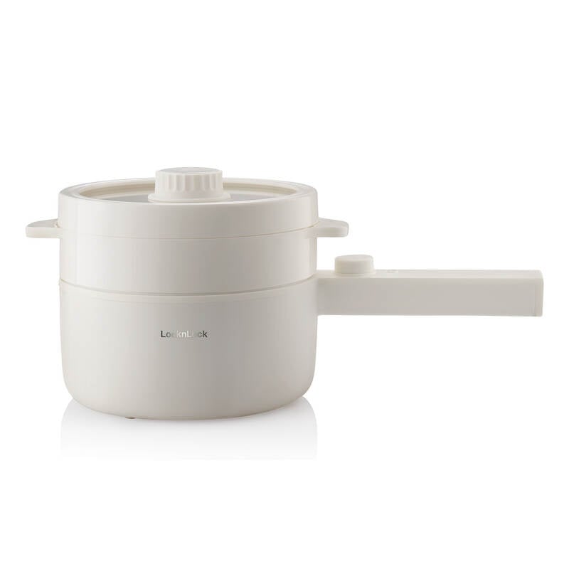 Nồi Điện Đa Năng LocknLock Electric Multi Pot 220V, 50Hz, 600W, 1.5L - Màu Ngà - EJP436IVY, , large image number null